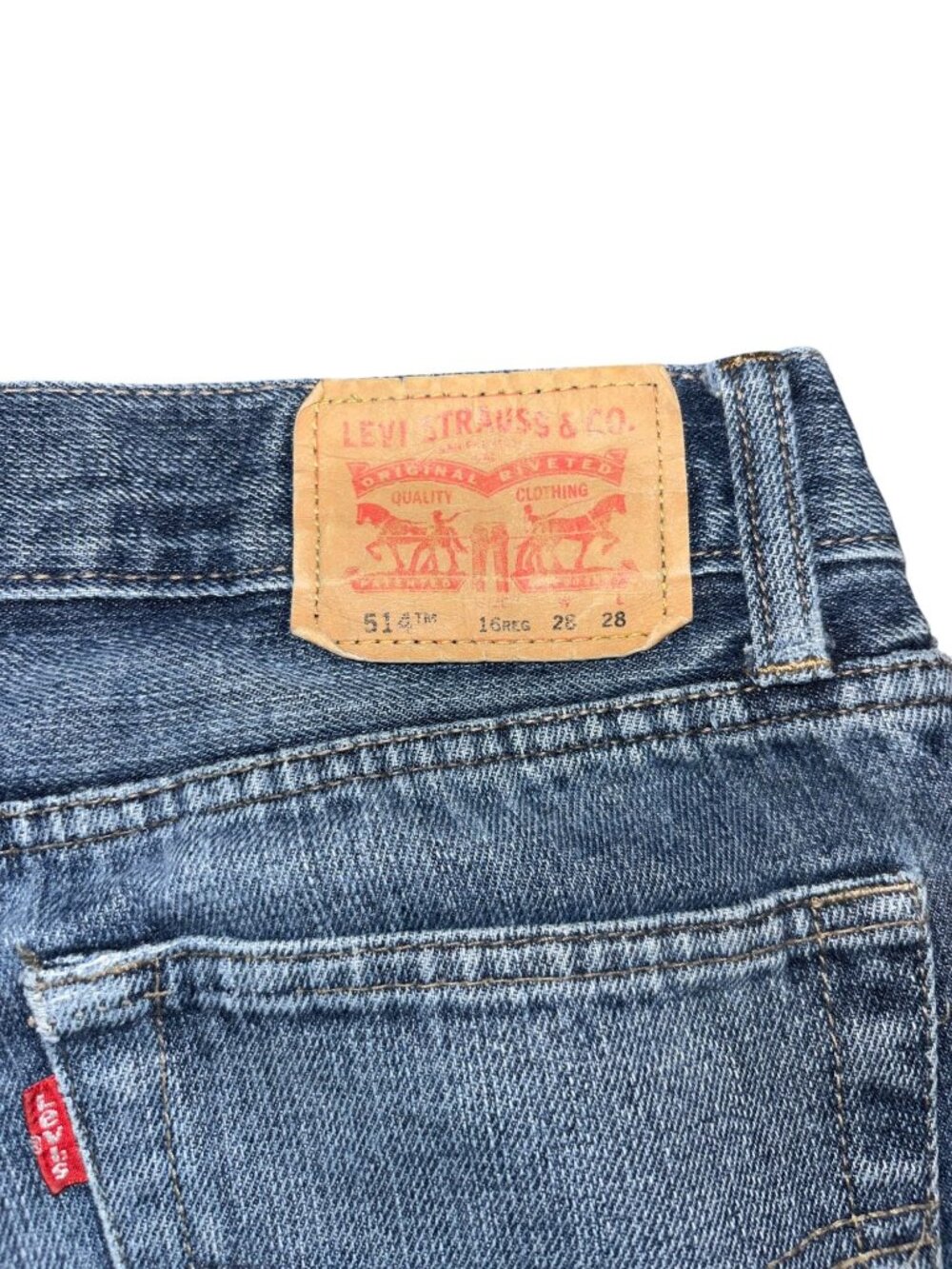 Levi's 514 16 Reg 28x28 Straight Denim Jeans - Picture 8 of 8